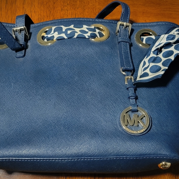 Michael Kors Handbags - Michael Kors Blue Tote Bag